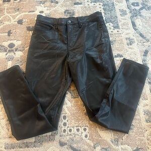 Express Black Coated High-Rise Skinny Jeans